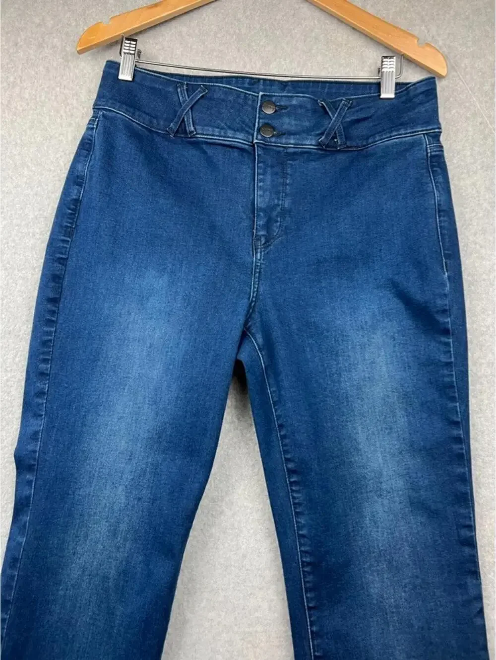 NYDJ LIFTXTUCK Womens Sheri Slim Jeans Size 10 Medium Wash Classic Casual